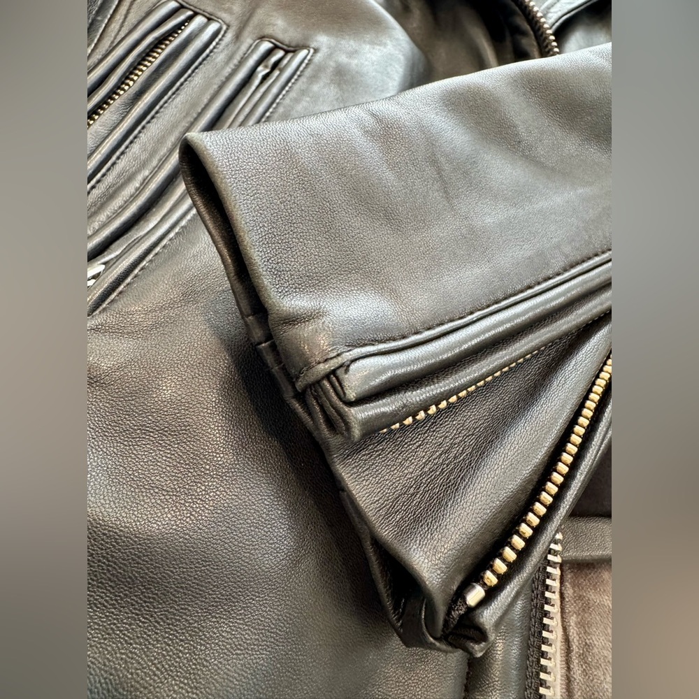 IRO Han Black Leather Jacket - Picture 7 of 8